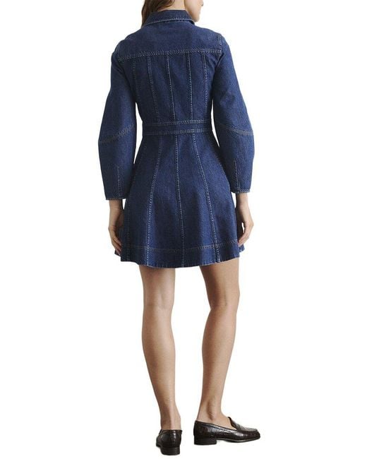 Tanya Taylor Blue Hailey Dress