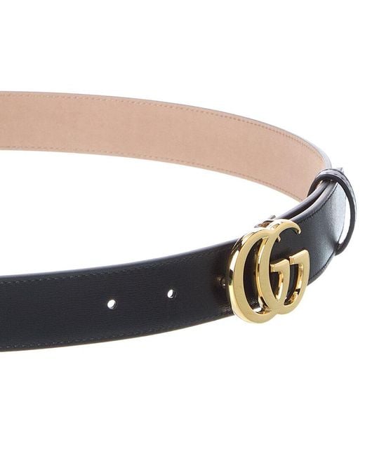 Gucci Black Leather Belt for men