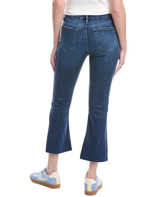 FRAME Blue Le Crop Mini Boot Jean
