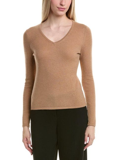 Bruno Magli Black Classic V-Neck Wool & Cashmere-Blend Sweater