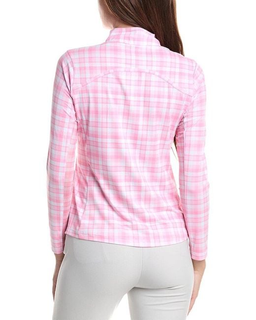 Gottex Pink Binding Zip Jacket