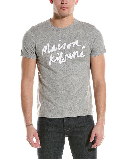 Maison Kitsuné Gray Classic T-shirt for men
