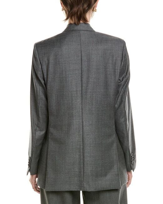 Officine Generale Gray Sandra Wool Jacket