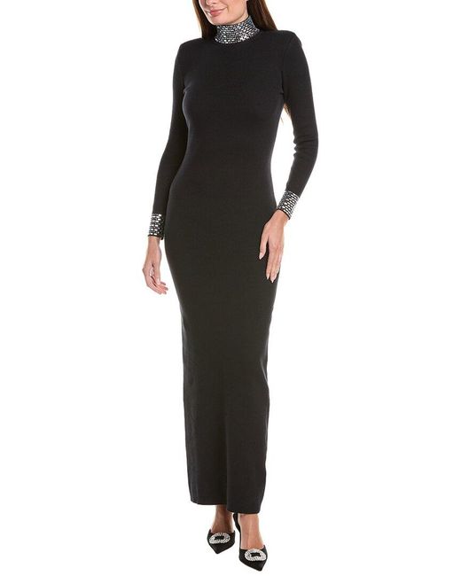 retroféte Black Monroe Cashmere-Blend Dress