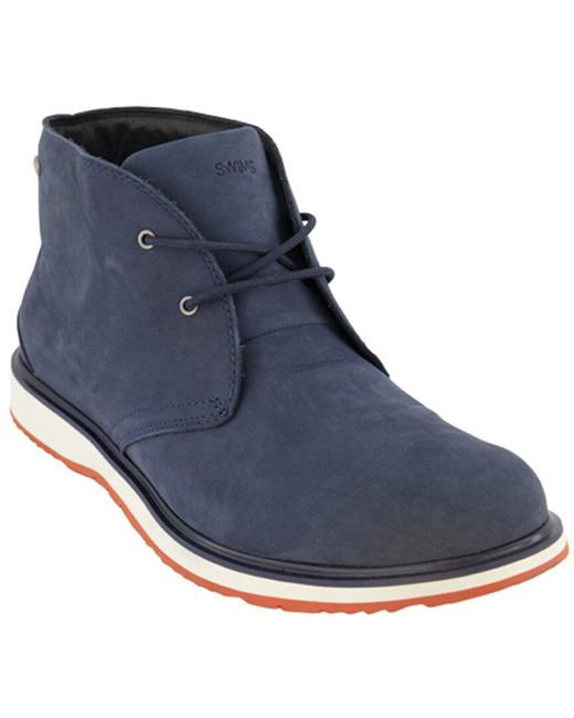Swims Blue Barry Classic Leather Chukka Boot for men