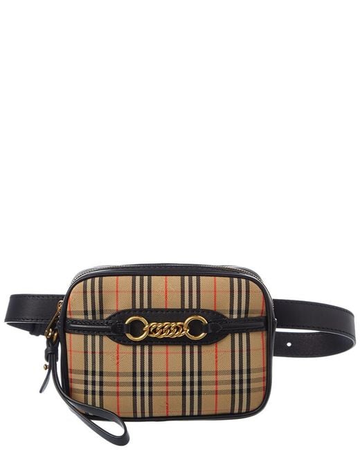Burberry Tb Chain Detail Belt Bag in Black