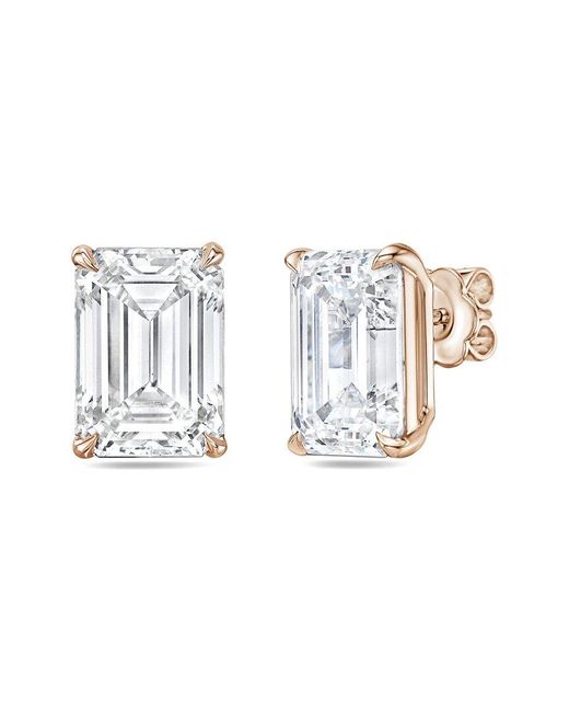 Diana M Metallic Diana M. 14K Rose 6.00 Ct. Tw. Lab-Grown Diamond Earrings
