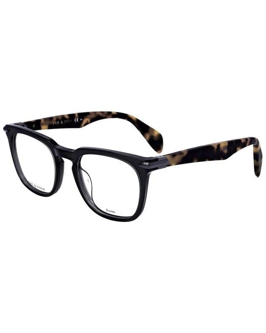 Rag & Bone Black 49Mm Optical Frames