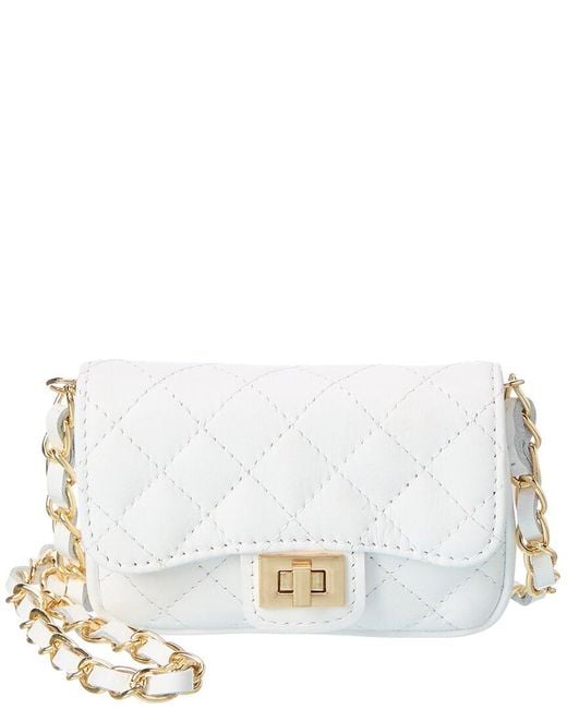 Isabella Rossetti White Ailsa27 Leather Quilted Bag