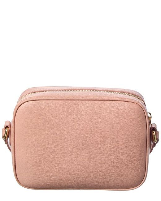 Burberry Brown Small Check Canvas & Leather Camera Bag