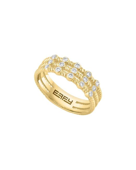 Effy Fine Jewelry Metallic 14K 0.72 Ct. Tw. Diamond Ring