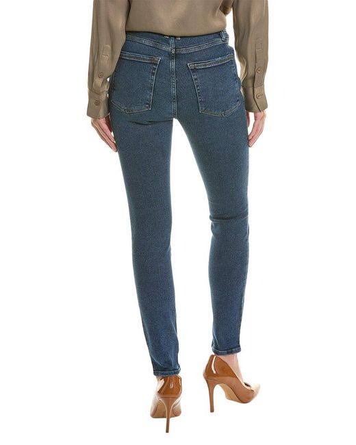 GOOD AMERICAN Blue Good Legs Low-Rise Skinny Jean