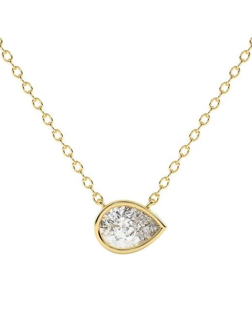 Lab Grown Diamonds Metallic 14k 0.75 Ct. Tw. Lab-grown Diamond Necklace