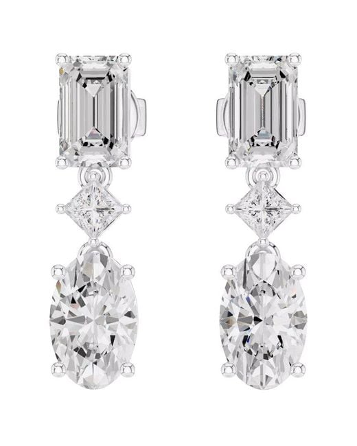 VOWE White 14K 3.12 Ct. Tw. Lab-Grown Diamond Earrings