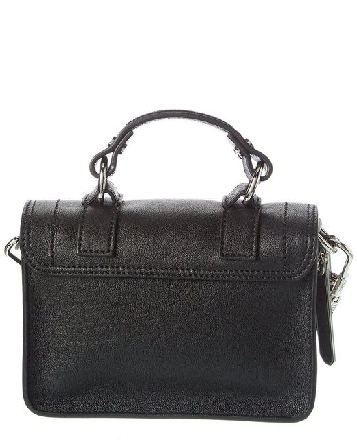 Proenza Schouler Black Ps1 Micro Leather Shoulder Bag