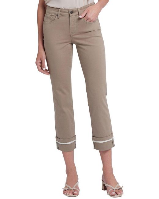 NYDJ Women's Natural Marilyn Saddlewood Ankle Crop Jean