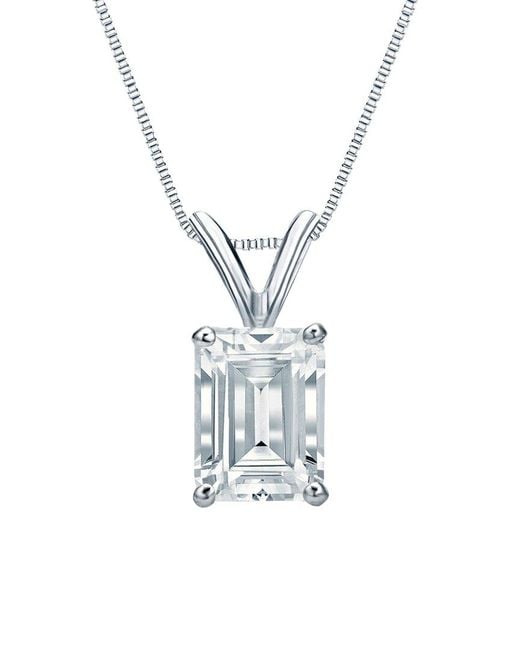 Sabrina Designs Lab Grown Diamonds White 14K 1.50 Ct. Tw. Lab-Grown Diamond Solitaire Pendant