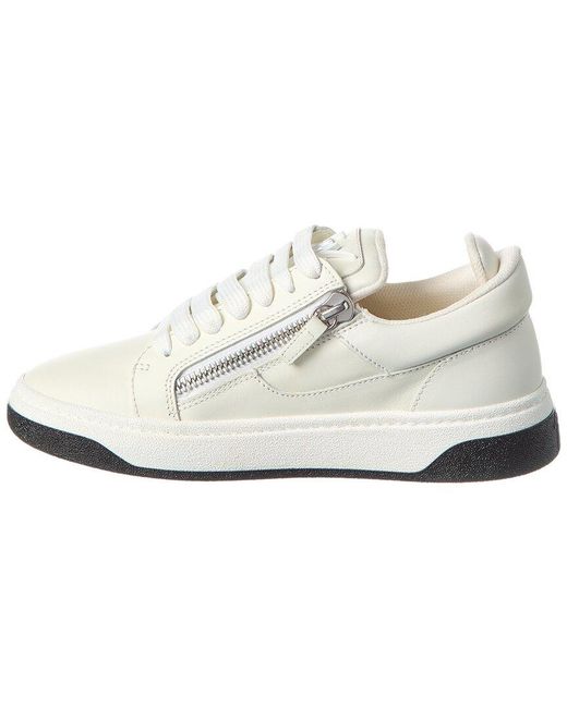 Giuseppe Zanotti White Gz94 Leather Sneaker