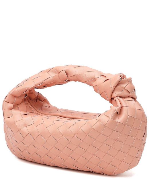 Tiffany & Fred Paris Pink Woven Leather Pouch