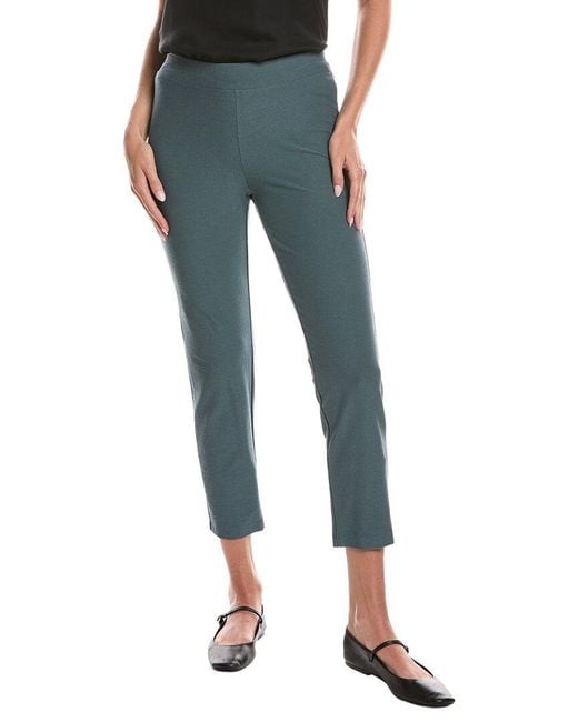 Eileen Fisher Blue Petite Slim Ankle Pant