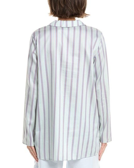 Hanro Blue Pajama Shirt
