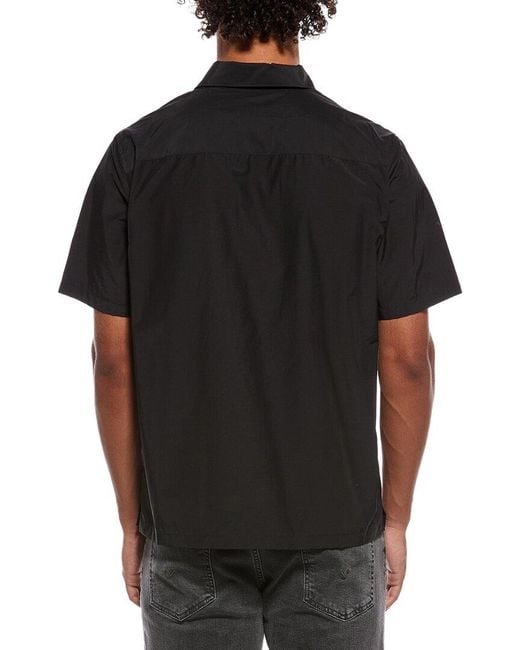 Theory Black Noll Soft Lawn Shirt for men