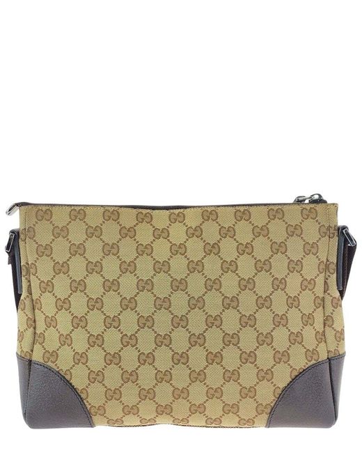 Gucci Multicolor Brown GG Canvas & Leather Shoulder Bag (authentic Pre-loved)