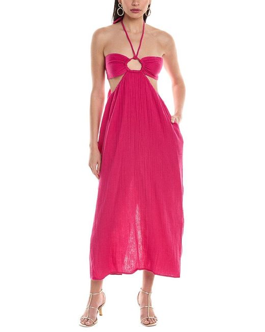 Mara Hoffman Pink Laila Maxi Dress
