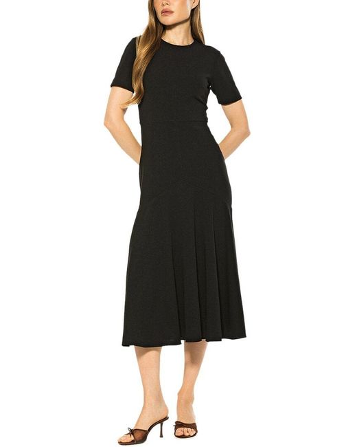Alexia Admor Black Lennox Fit And Flare Dress