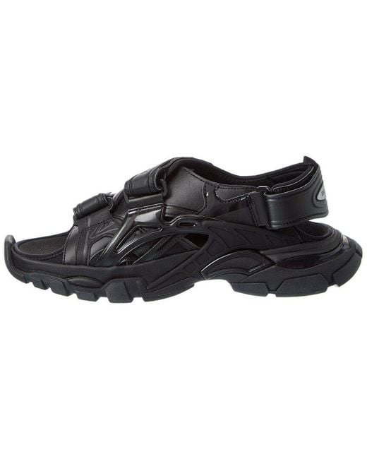 Balenciaga Black Track Rubber Sandal for men