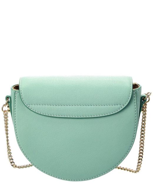 See By Chloé Mara Leather & Suede Shoulder Bag in Green | Lyst