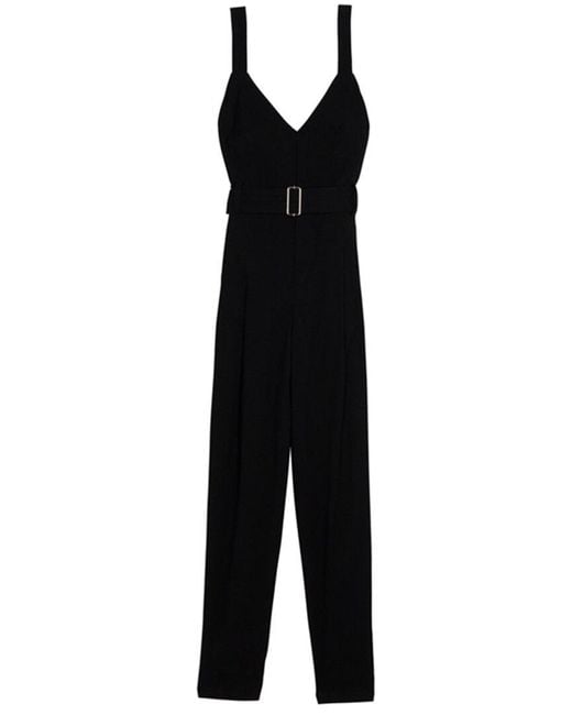 A.L.C. Blue Carmen Linen-blend Jumpsuit