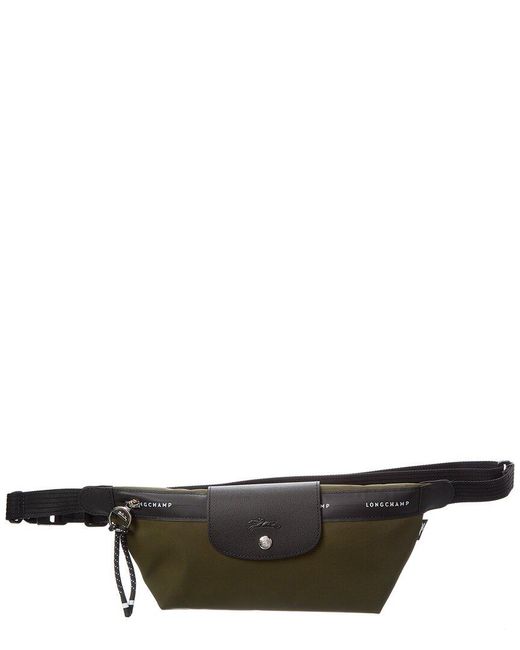 Longchamp Black Le Pliage Energy Medium Canvas Belt Bag