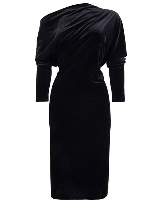 Reiss Black Oe Eliza Midi Dress