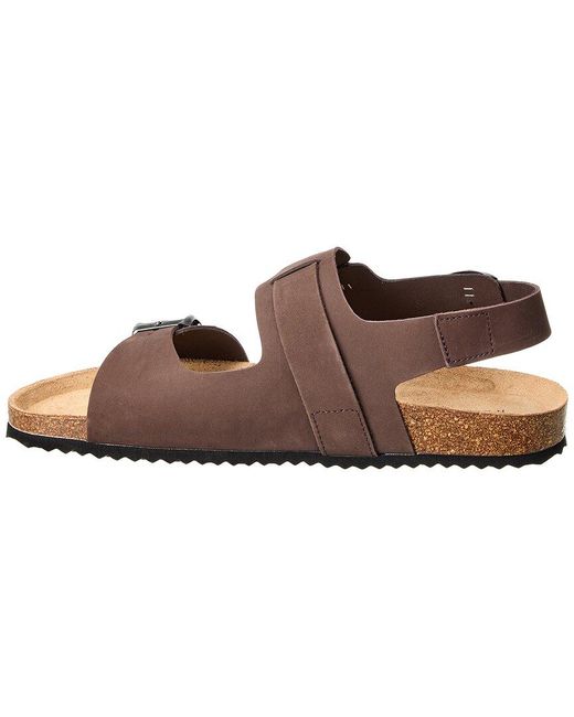 Geox Brown Ghita Leather Sandal for men