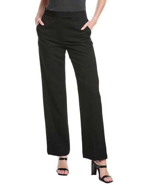 3.1 Phillip Lim Black Relaxed Wool-Blend Pant
