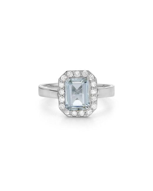 Forever Creations USA Inc. White Forever Creations 14k 1.59 Ct. Tw. Diamond & Sapphire Halo Ring