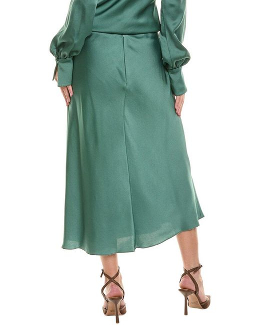 Jonathan Simkhai Green Blane Midi Skirt