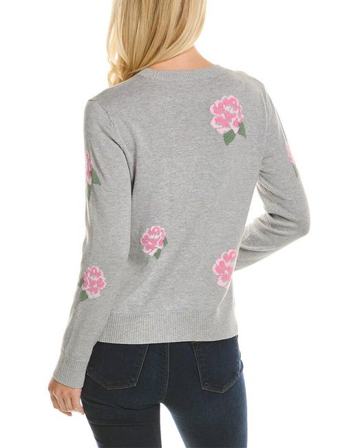 Hannah Rose Gray Earth Angel Cashmere-blend Sweater