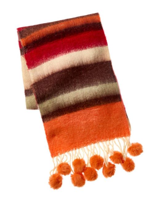 La Fiorentina Red Stripe Scarf