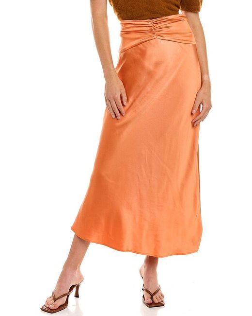 C/meo Collective Orange Collective Contempo Midi Skirt