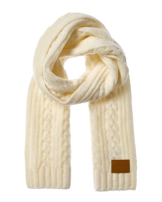 Vince Natural Airspun Cable Wool-Blend Scarf