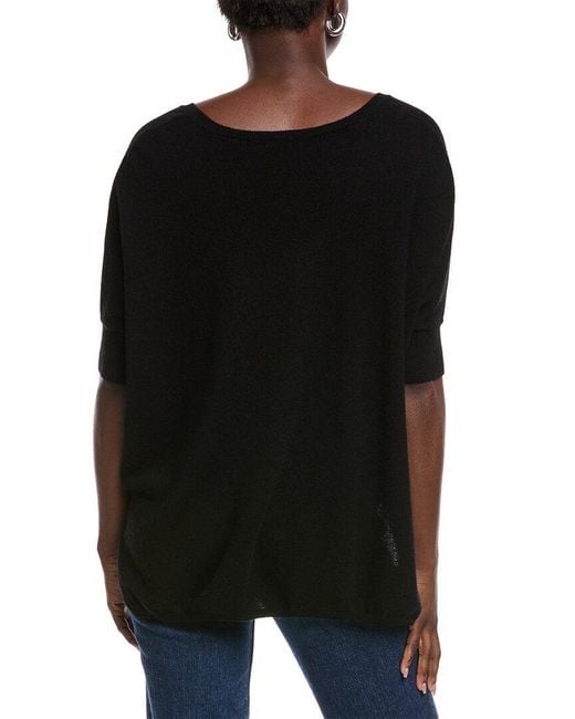 Minnie Rose Black Pow Pow Cashmere Sweater