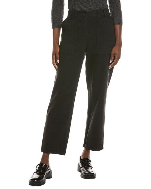 Eileen Fisher Black Flare Tapered Pant