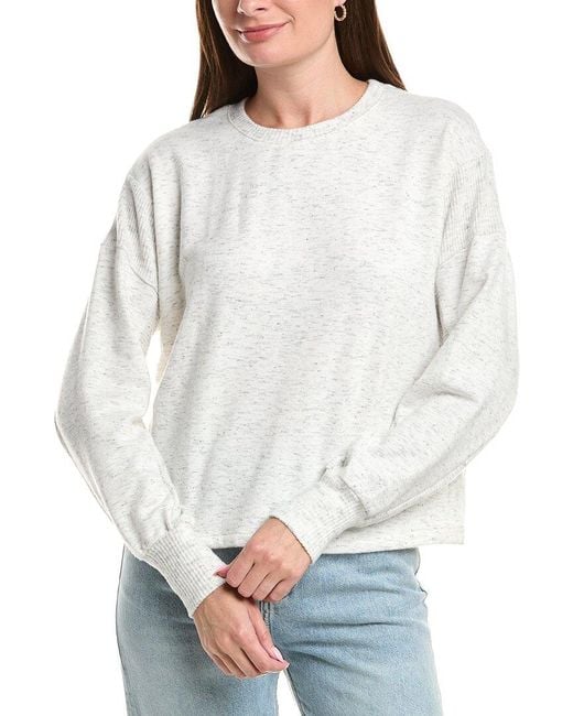 Michael Stars White Blythe Sweatshirt