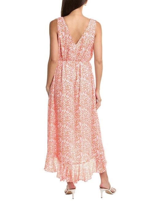 Tommy Bahama Pink Charming Cheetah Maxi Dress