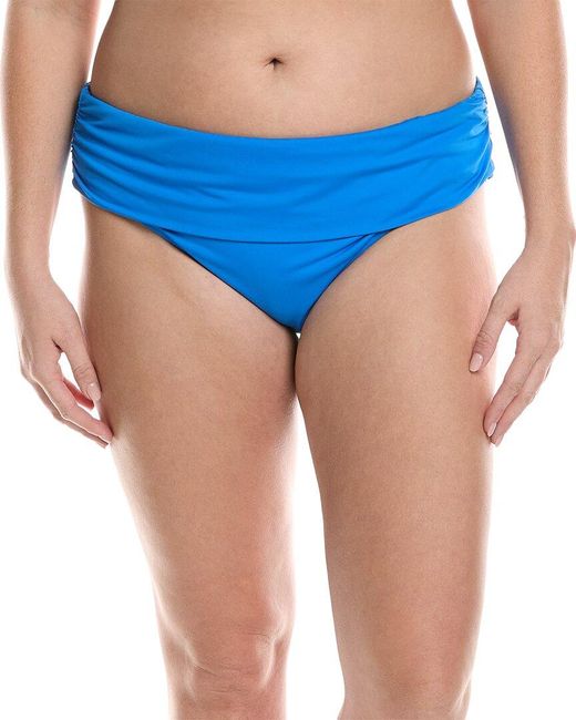 La Blanca Blue Shirred Band Hipster Bottom