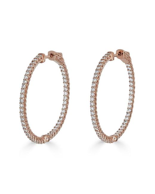Monary Metallic 14k Rose Gold 1.90 Ct. Tw. Diamond Earrings