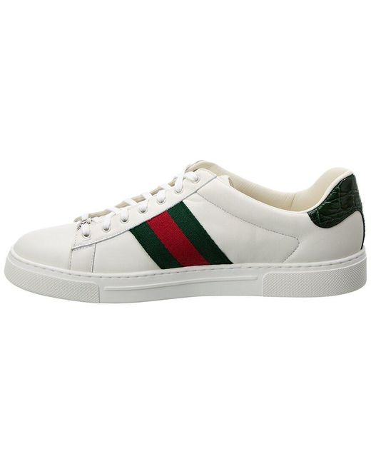 Gucci White Ace Leather Sneaker for men