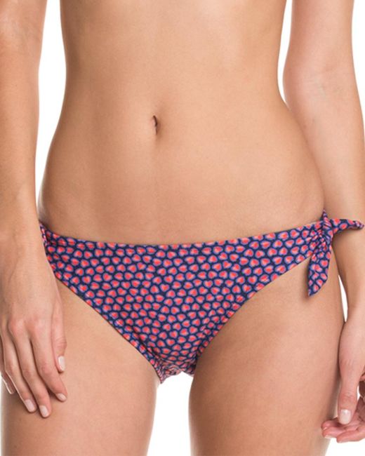 Shoshanna Purple Scattered Hearts Print Brief Bottom